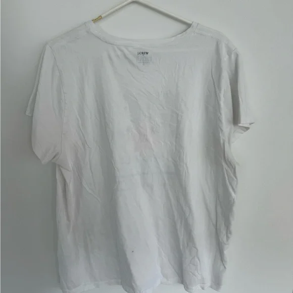 J. Crew White Collector Tee - Picture 2 of 3